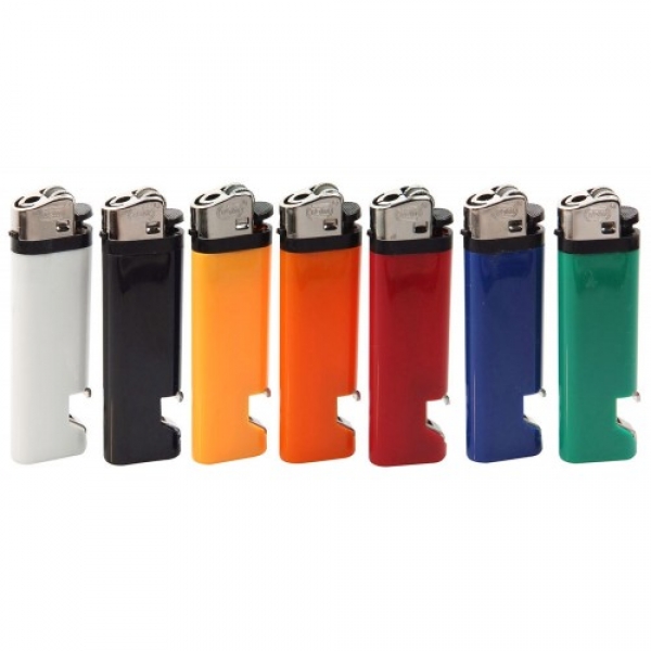 Reibradfeuerzeug mit Flaschenöffner Einweg